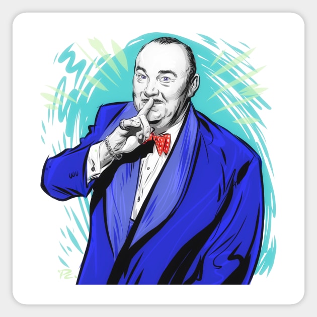 Paul Whiteman - An illustration by Paul Cemmick Sticker by PLAYDIGITAL2020